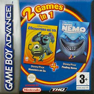 2 Games in 1 - Monsters en Co. + Finding Nemo