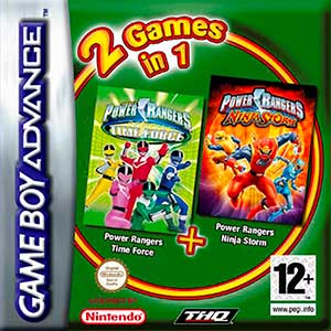 2 Games in 1 - Power Rangers - Ninja Storm + Power Rangers - Time Force