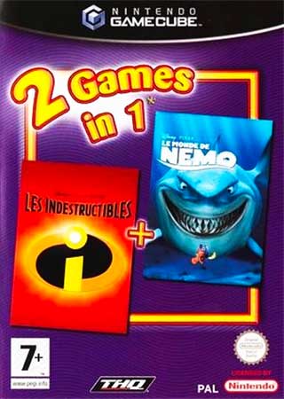 2 Games in 1 - Disney-Pixar Les Indestructibles + Disney-Pixar Le Monde de Nemo