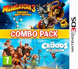 Combo Pack - Madagascar 3 - Europe's Most Wanted + Croods, The - Prehistoric Party!